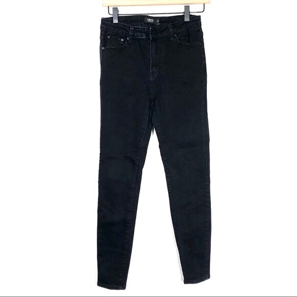 Labijou black straight leg mid rise five pocket jeans juniors size 9 - Picture 1 of 5